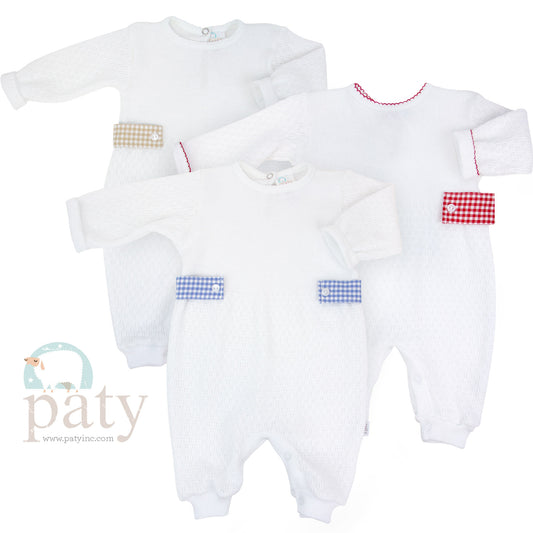 Paty Long Sleeve Romper with Side Tabs