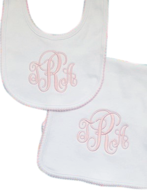 Picot Trimmed Bibs